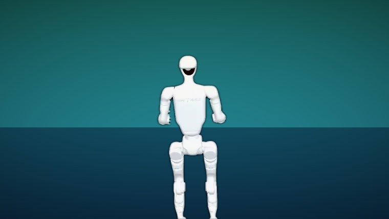 実物と同じ大きさで表示されたロボット